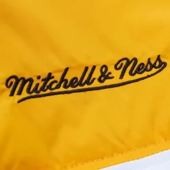 Men Mitchell & Ness Jackets & Outerwear-In The Clutch Puffer Jacket Vintage Logo Pittsburgh Steelers