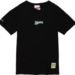 Men Mitchell & Ness T-Shirts & Tops-Insignia Ss Tee Florida Marlins