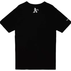 Men Mitchell & Ness T-Shirts & Tops-Insignia Ss Tee Oakland Athletics