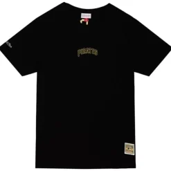 Men Mitchell & Ness T-Shirts & Tops-Insignia Ss Tee Pittsburgh Pirates