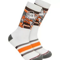 Woman Mitchell & Ness Accessories-Interception Crew Socks Cleveland Browns