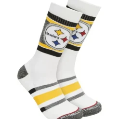 Woman Mitchell & Ness Accessories-Interception Crew Socks Pittsburgh Steelers