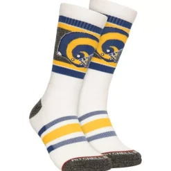 Woman Mitchell & Ness Accessories-Interception Crew Socks St. Louis Rams