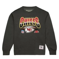 Men Mitchell & Ness Hoodies & Sweatshirts-Inzone Crew Kansas City Chiefs