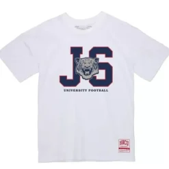 Men Mitchell & Ness T-Shirts & Tops-Jersey Style Away Tee Jackson State University