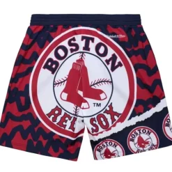 Men Mitchell & Ness Shorts-Jumbotron 2.0 Sublimated Shorts Boston Red Sox
