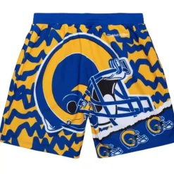 Men Mitchell & Ness Shorts-Jumbotron 2.0 Sublimated Shorts Los Angeles Rams