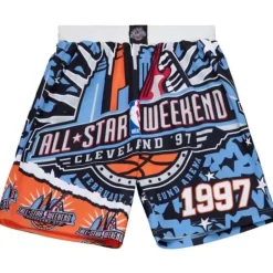 Men Mitchell & Ness Shorts-Jumbotron 2.0 Sublimated Shorts All Star 1997-98