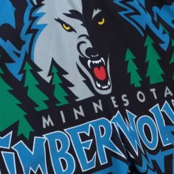 Men Mitchell & Ness Shorts-Jumbotron 2.0 Sublimated Shorts Minnesota Timberwolves