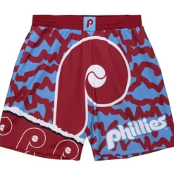 Men Mitchell & Ness Shorts-Jumbotron 2.0 Sublimated Shorts Philadelphia Phillies