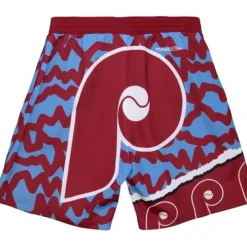 Men Mitchell & Ness Shorts-Jumbotron 2.0 Sublimated Shorts Philadelphia Phillies