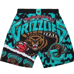 Men Mitchell & Ness Shorts-Jumbotron 2.0 Sublimated Shorts Vancouver Grizzlies