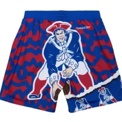 Men Mitchell & Ness Shorts-Jumbotron 2.0 Sublimated Shorts New England Patriots