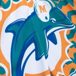 Men Mitchell & Ness Shorts-Jumbotron 2.0 Sublimated Shorts Miami Dolphins
