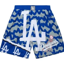 Men Mitchell & Ness Shorts-Jumbotron 2.0 Sublimated Shorts Los Angeles Dodgers