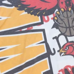 Men Mitchell & Ness T-Shirts & Tops-Jumbotron 2.0 Sublimated Ss Tee Atlanta Hawks