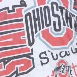 Men Mitchell & Ness T-Shirts & Tops-Jumbotron 2.0 Sublimated Ss Tee Ohio State