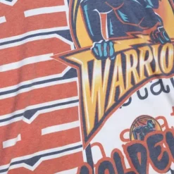 Men Mitchell & Ness T-Shirts & Tops-Jumbotron 2.0 Sublimated Ss Tee Golden State Warriors