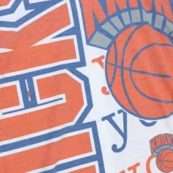 Men Mitchell & Ness T-Shirts & Tops-Jumbotron 2.0 Sublimated Ss Tee New York Knicks