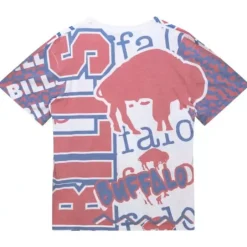 Men Mitchell & Ness T-Shirts & Tops-Jumbotron 2.0 Sublimated Ss Tee Buffalo Bills