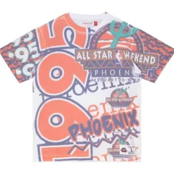 Men Mitchell & Ness T-Shirts & Tops-Jumbotron 2.0 Sublimated S/S Tee All Star 1995-96