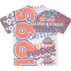 Men Mitchell & Ness T-Shirts & Tops-Jumbotron 2.0 Sublimated S/S Tee All Star 1995-96