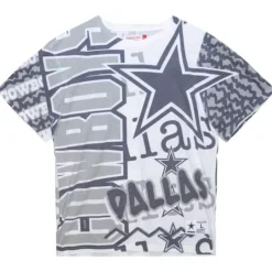 Men Mitchell & Ness T-Shirts & Tops-Jumbotron 2.0 Sublimated Ss Tee Dallas Cowboys