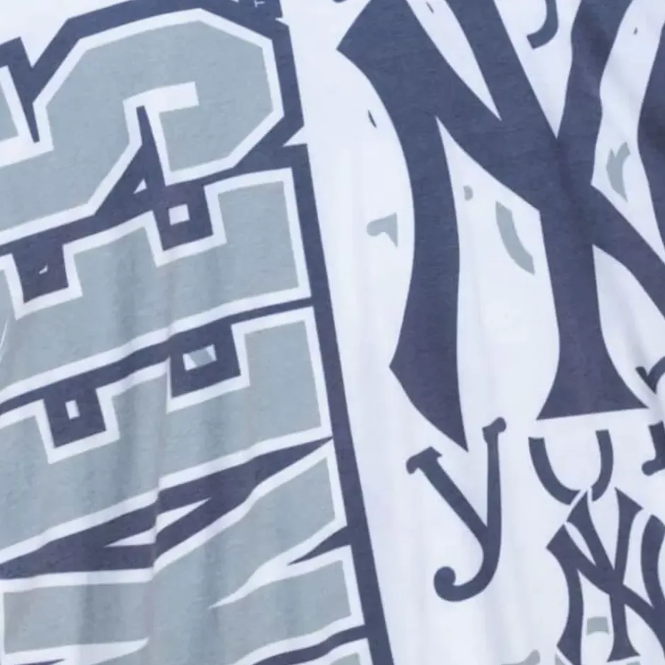 Men Mitchell & Ness T-Shirts & Tops-Jumbotron 2.0 Sublimated Ss Tee New York Yankees