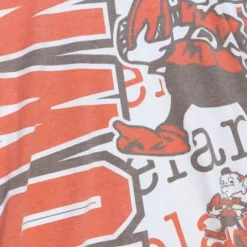 Men Mitchell & Ness T-Shirts & Tops-Jumbotron 2.0 Sublimated Ss Tee Cleveland Browns
