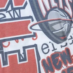 Men Mitchell & Ness T-Shirts & Tops-Jumbotron 2.0 Sublimated Ss Tee New Jersey Nets