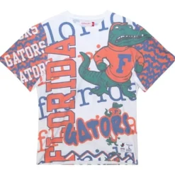 Men Mitchell & Ness T-Shirts & Tops-Jumbotron 2.0 Sublimated Ss Tee University Of Florida