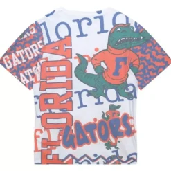 Men Mitchell & Ness T-Shirts & Tops-Jumbotron 2.0 Sublimated Ss Tee University Of Florida