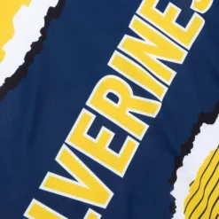 Men Mitchell & Ness T-Shirts & Tops-Jumbotron 2.0 Sublimated Tank University Of Michigan