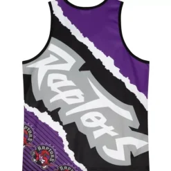 Men Mitchell & Ness T-Shirts & Tops-Jumbotron 2.0 Sublimated Tank Toronto Raptors