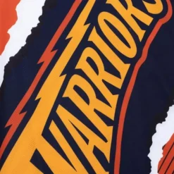 Men Mitchell & Ness T-Shirts & Tops-Jumbotron 2.0 Sublimated Tank Golden State Warriors