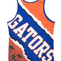 Men Mitchell & Ness T-Shirts & Tops-Jumbotron 2.0 Sublimated Tank University Of Florida