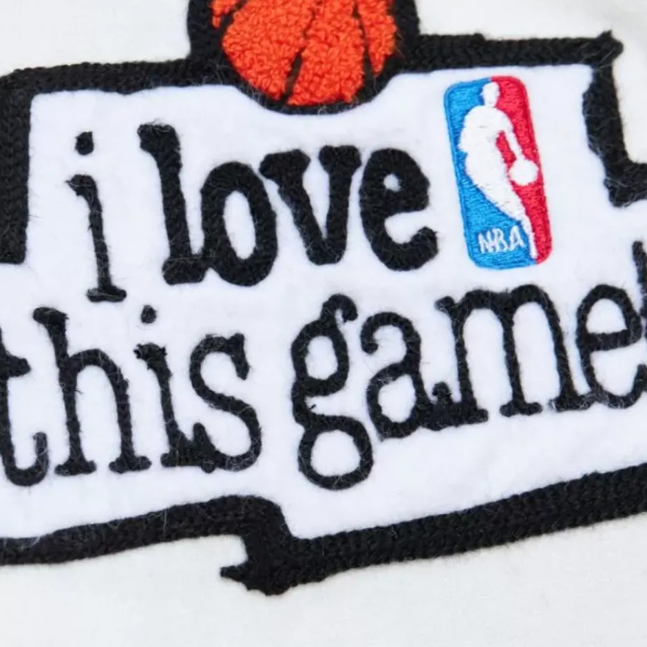 Men Mitchell & Ness Jackets & Outerwear-Just Don I Love This Game Wool Jacket Branded