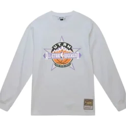 Men Mitchell & Ness T-Shirts & Tops-Just Don Sugar Overlay Ls Tee Nba All Star 1993-94