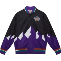 Men Mitchell & Ness Jackets & Outerwear-Just Don Utah Jazz Warm Up Jacket Nba All Star 1993-94