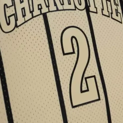 Mitchell & Ness Nba Swingman-Khaki Black Swingman Larry Johnson Charlotte Hornets 1992-93 Jersey