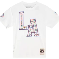 Men Mitchell & Ness T-Shirts & Tops-La All Over Print Tee