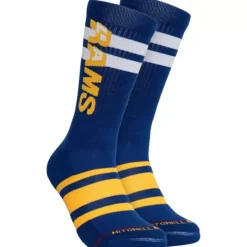Woman Mitchell & Ness Accessories-Lateral Crew Socks Los Angeles Rams