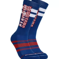Woman Mitchell & Ness Accessories-Lateral Crew Socks New England Patriots