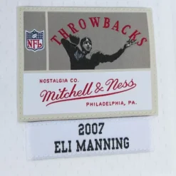Mitchell & Ness Nfl Legacy-Legacy Eli Manning New York Giants White 2007 Jersey