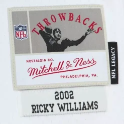 Mitchell & Ness Nfl Legacy-Legacy Ricky Williams Miami Dolphins White 2002 Jersey