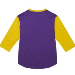Men Mitchell & Ness T-Shirts & Tops-Legendary Slub Henley Louisiana State University