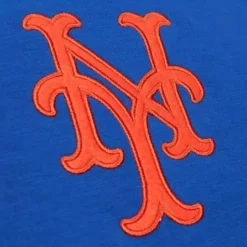 Men Mitchell & Ness T-Shirts & Tops-Legendary Slub Henley New York Mets