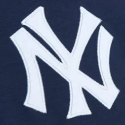 Men Mitchell & Ness T-Shirts & Tops-Legendary Slub Henley New York Yankees