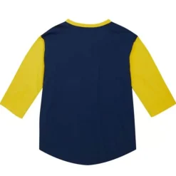 Men Mitchell & Ness T-Shirts & Tops-Legendary Slub Henley University Of Michigan