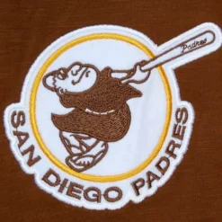 Men Mitchell & Ness T-Shirts & Tops-Legendary Slub Long Sleeve Hoodie San Diego Padres